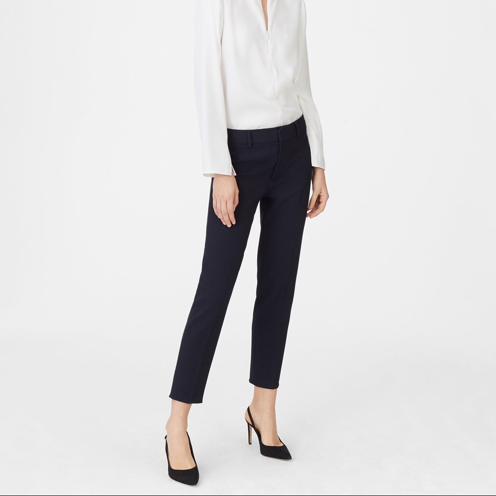 Club Monaco Black Remi Textured Pant